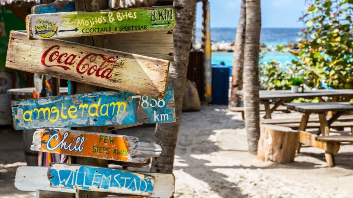 Coca-Cola wooden signage